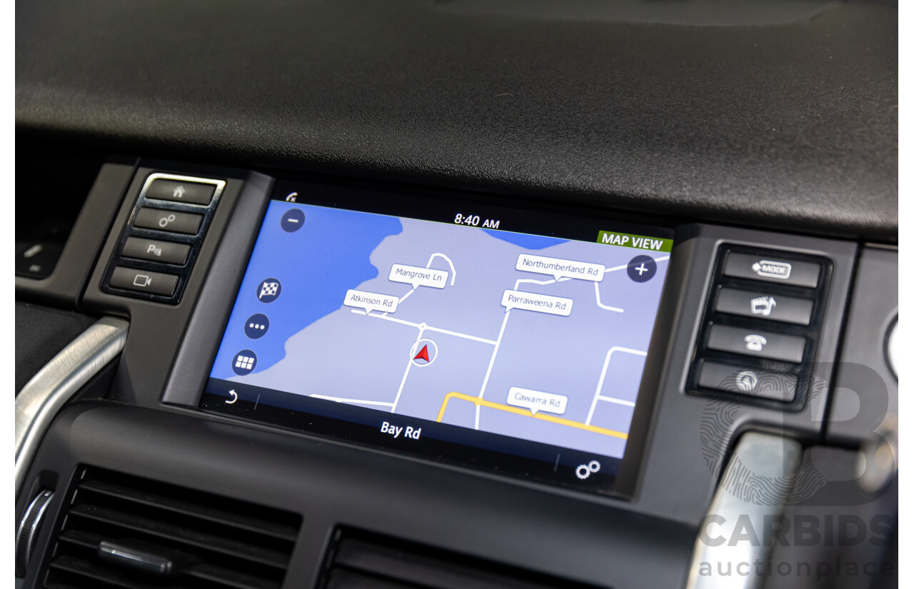 02/2018 Land Rover Discovery Sport Si4 SE Dynamic Design Pack (177kW AWD) 5 Seat L550 MY18 4D Wagon Corris Grey Metallic/ Santorini Black Roof Turbo 2.0L