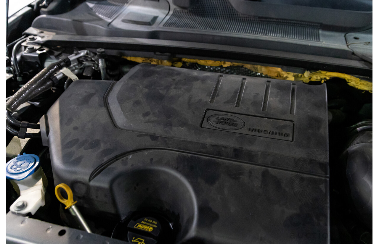 02/2018 Land Rover Discovery Sport Si4 SE Dynamic Design Pack (177kW AWD) 5 Seat L550 MY18 4D Wagon Corris Grey Metallic/ Santorini Black Roof Turbo 2.0L