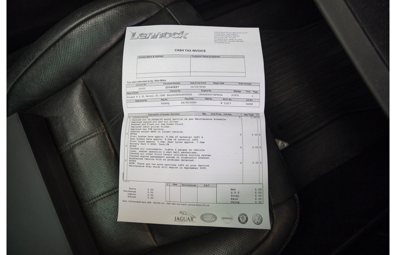 1/2020 Land Rover Range Rover Evoque P200 S (147kW) (AWD) L551 MY20.25 4D Wagon Seoul Silver Pearl Turbo 2.0L