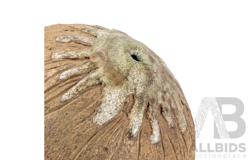 Large Australian Studio Pottery Moon Vase