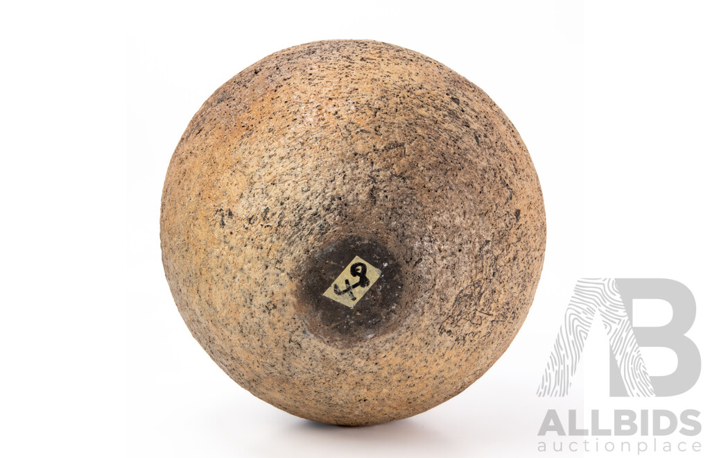 Large Australian Studio Pottery Moon Vase