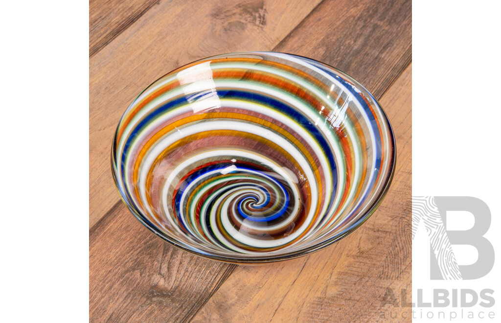 Modern Art Glass Bowl