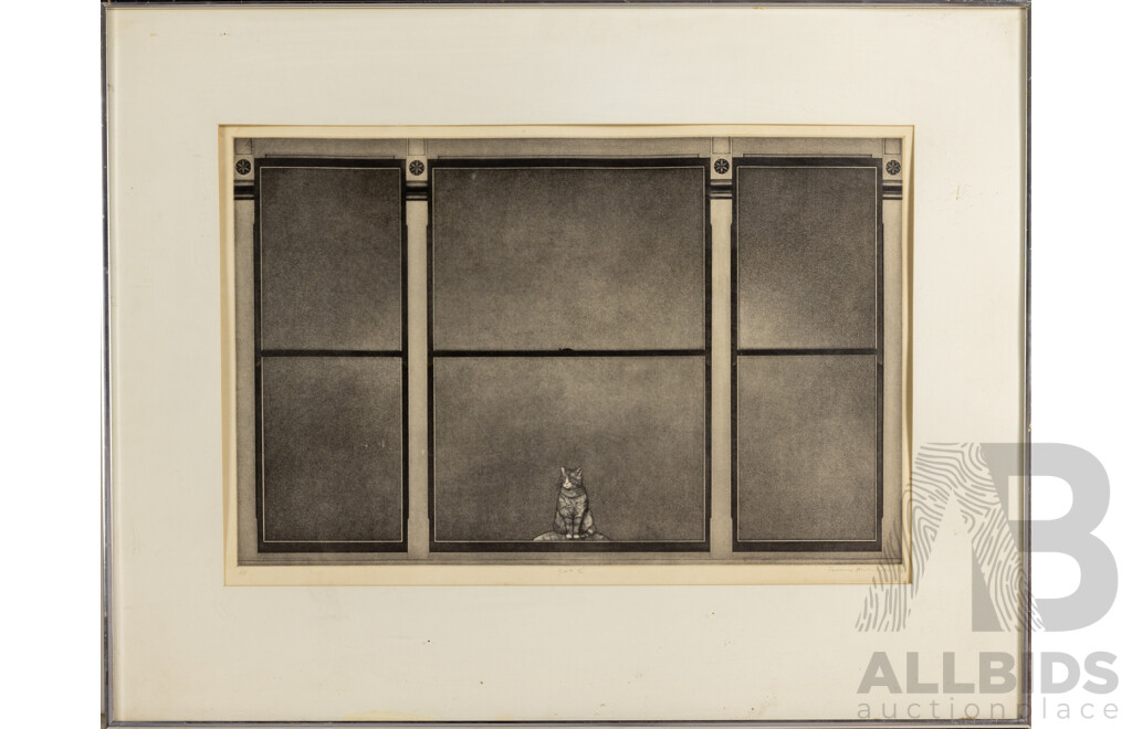 Terence Millington, (20th Century, British, 1942-), Cat 2, Editioned Artist Proof and Signed Etching, 64 x 82 cm (frame)