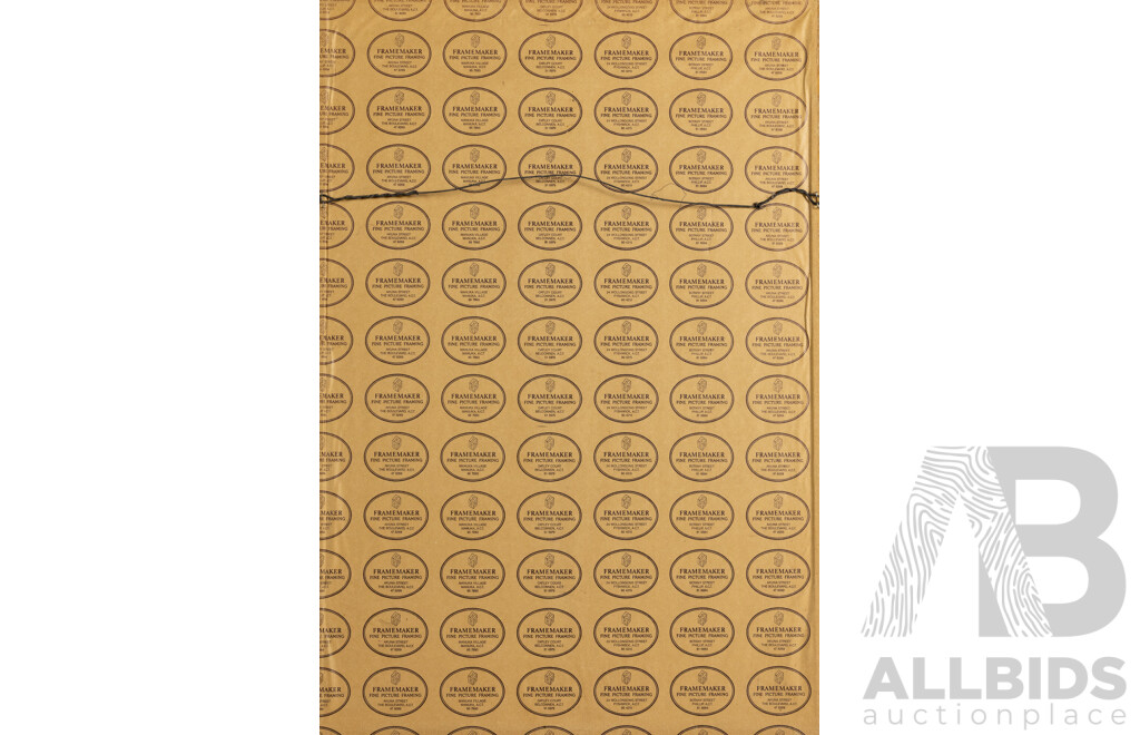 Ian Armstrong, (20th Century, Australian, 1923-2005), The Italian Model (1987), Editioned & Signed Woodblock Print, 58 x 40 cm (frame)