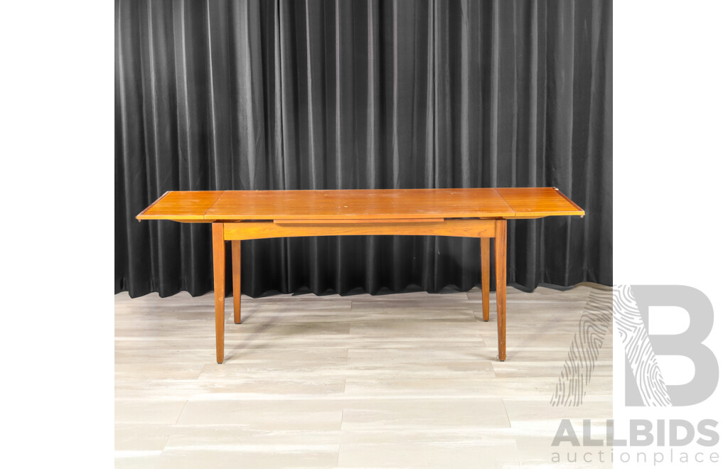 Teak Six Piece Dining Suite with Extension Table and Five Chairs