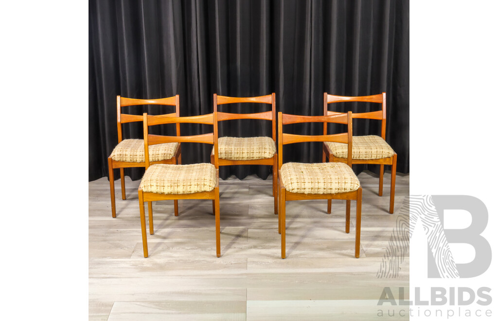 Teak Six Piece Dining Suite with Extension Table and Five Chairs