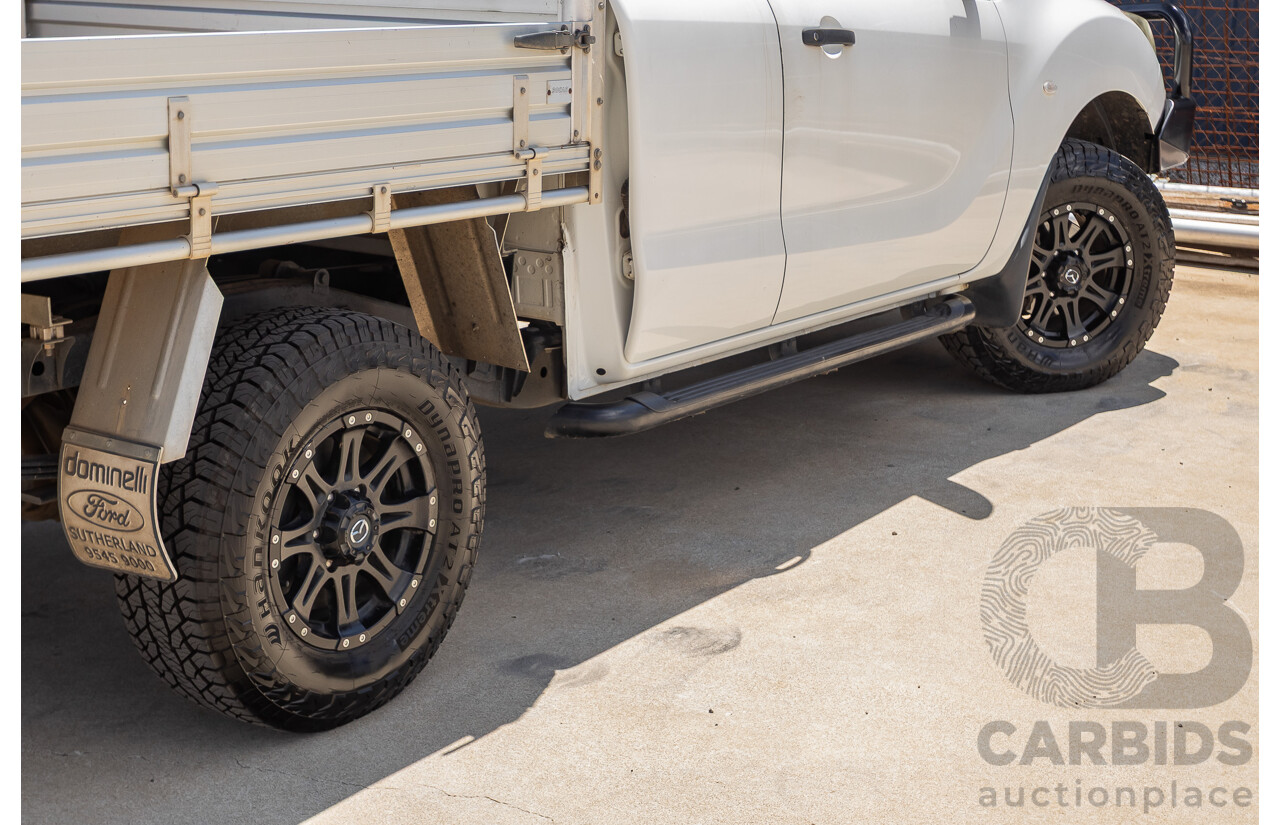 12/2016 Mazda BT-50 XT Hi-Rider (4x2) MY16 Cab Chasis Cool White Turbo Diesel 2.2L