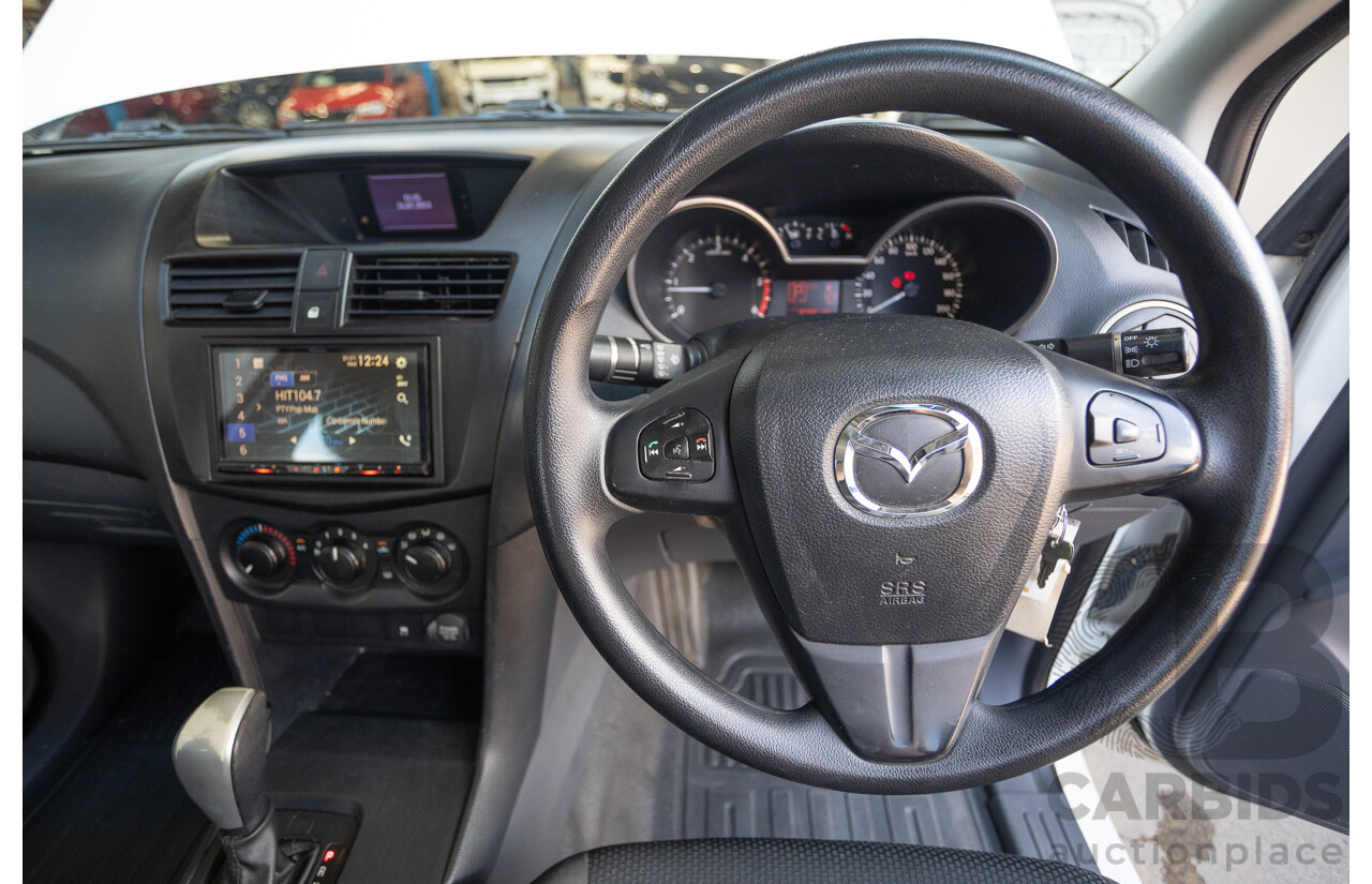 12/2016 Mazda BT-50 XT Hi-Rider (4x2) MY16 Cab Chasis Cool White Turbo Diesel 2.2L
