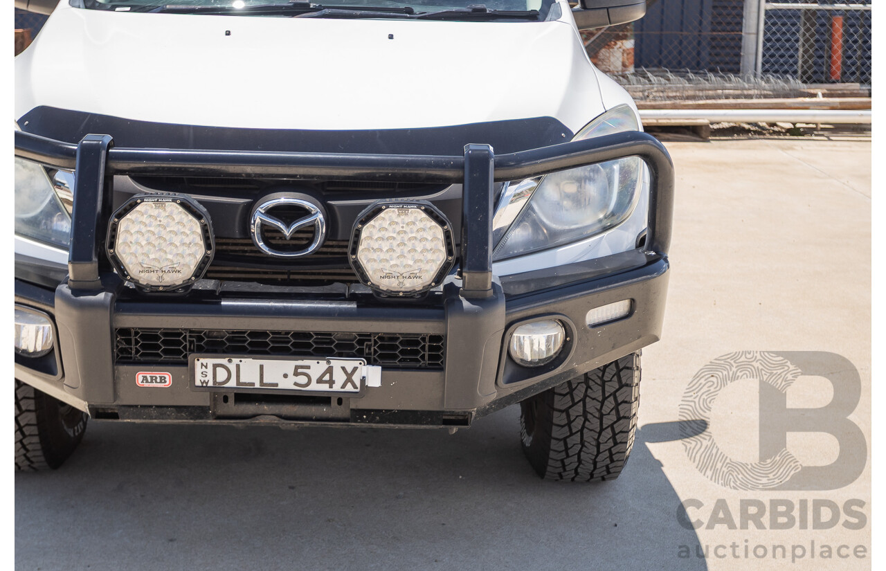12/2016 Mazda BT-50 XT Hi-Rider (4x2) MY16 Cab Chasis Cool White Turbo Diesel 2.2L