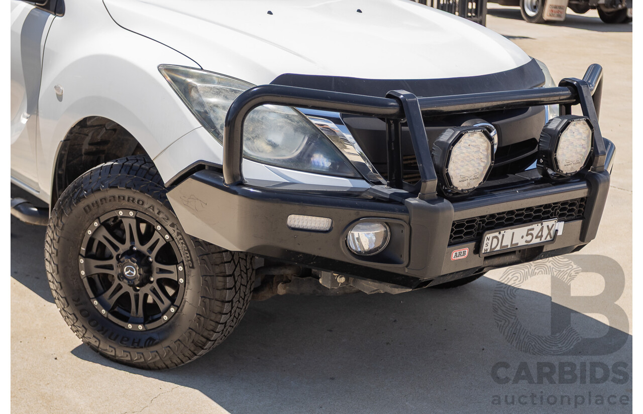 12/2016 Mazda BT-50 XT Hi-Rider (4x2) MY16 Cab Chasis Cool White Turbo Diesel 2.2L