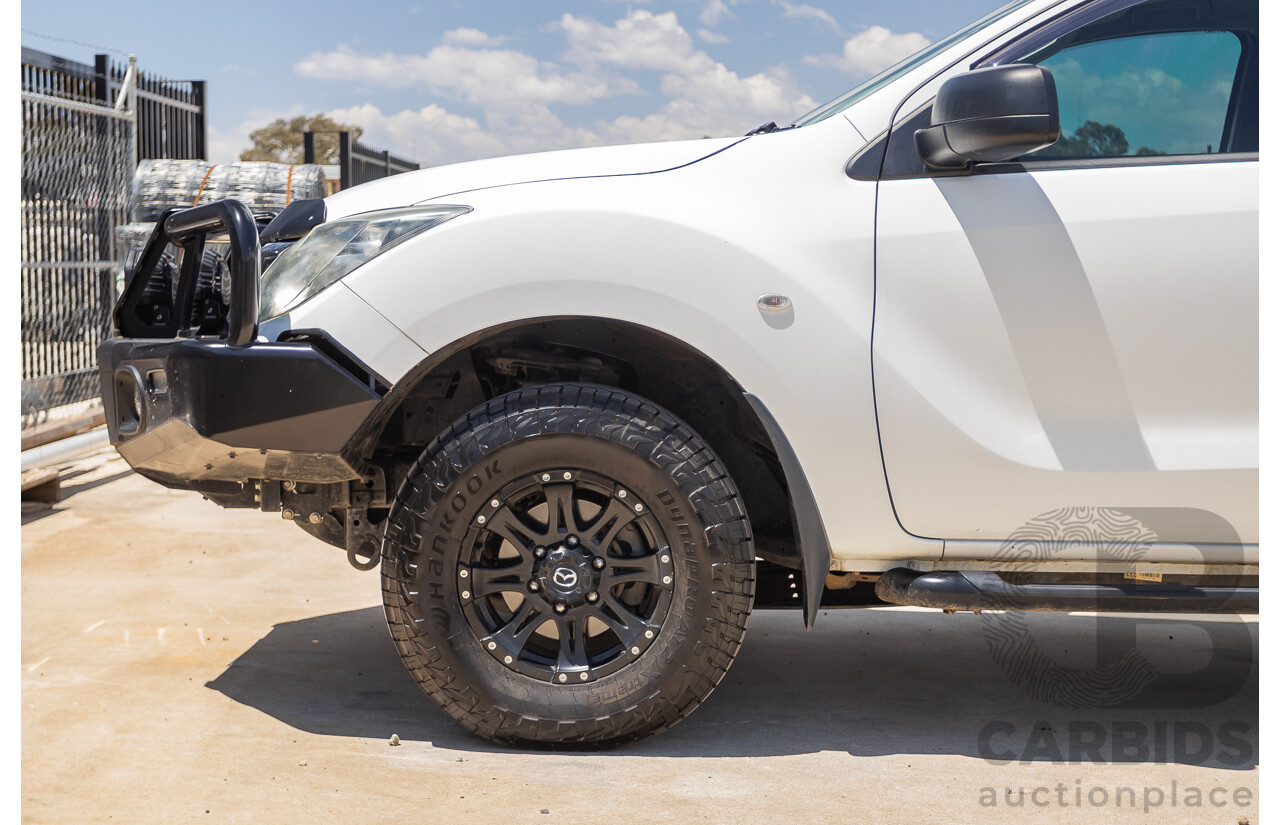 12/2016 Mazda BT-50 XT Hi-Rider (4x2) MY16 Cab Chasis Cool White Turbo Diesel 2.2L