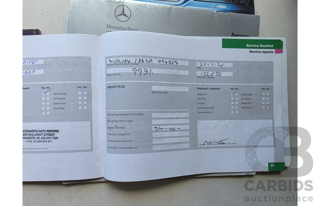 4/2006 Mercedes-Benz ML 350 (AWD) W164 4d Wagon Silver 3.5L