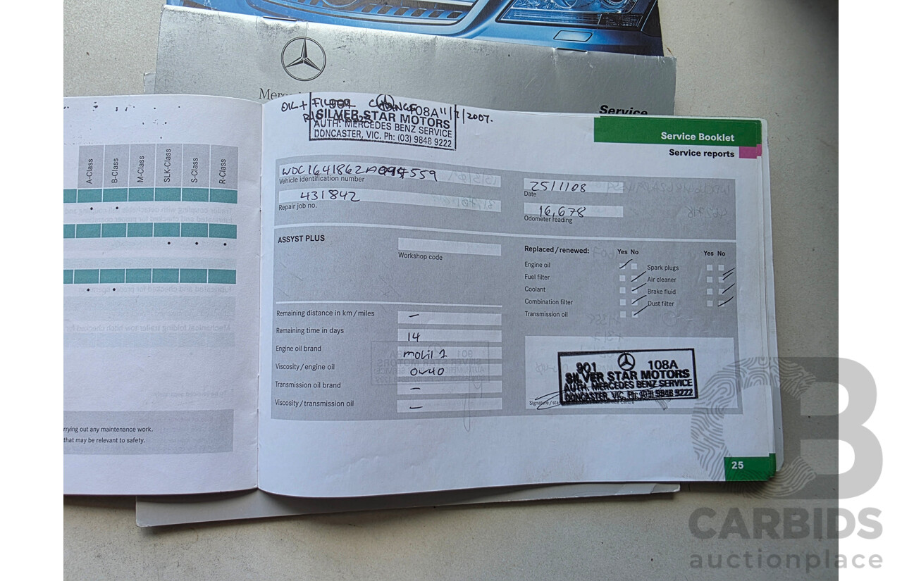 4/2006 Mercedes-Benz ML 350 (AWD) W164 4d Wagon Silver 3.5L