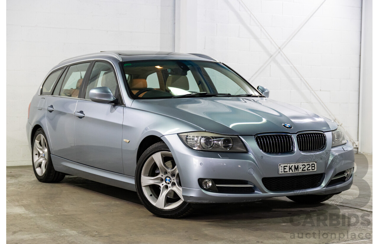 11/2011 BMW 320d Touring Lifestyle E91 MY11 4d Wagon Blue Water Metallic Turbo Diesel 2.0L
