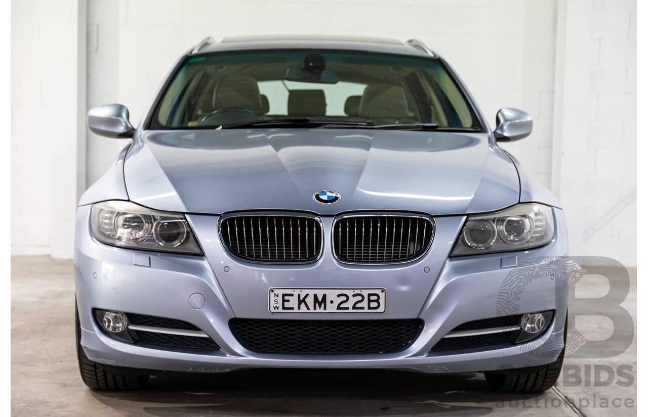 11/2011 BMW 320d Touring Lifestyle E91 MY11 4d Wagon Blue Water Metallic Turbo Diesel 2.0L