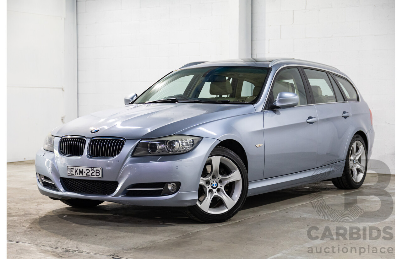 11/2011 BMW 320d Touring Lifestyle E91 MY11 4d Wagon Blue Water Metallic Turbo Diesel 2.0L
