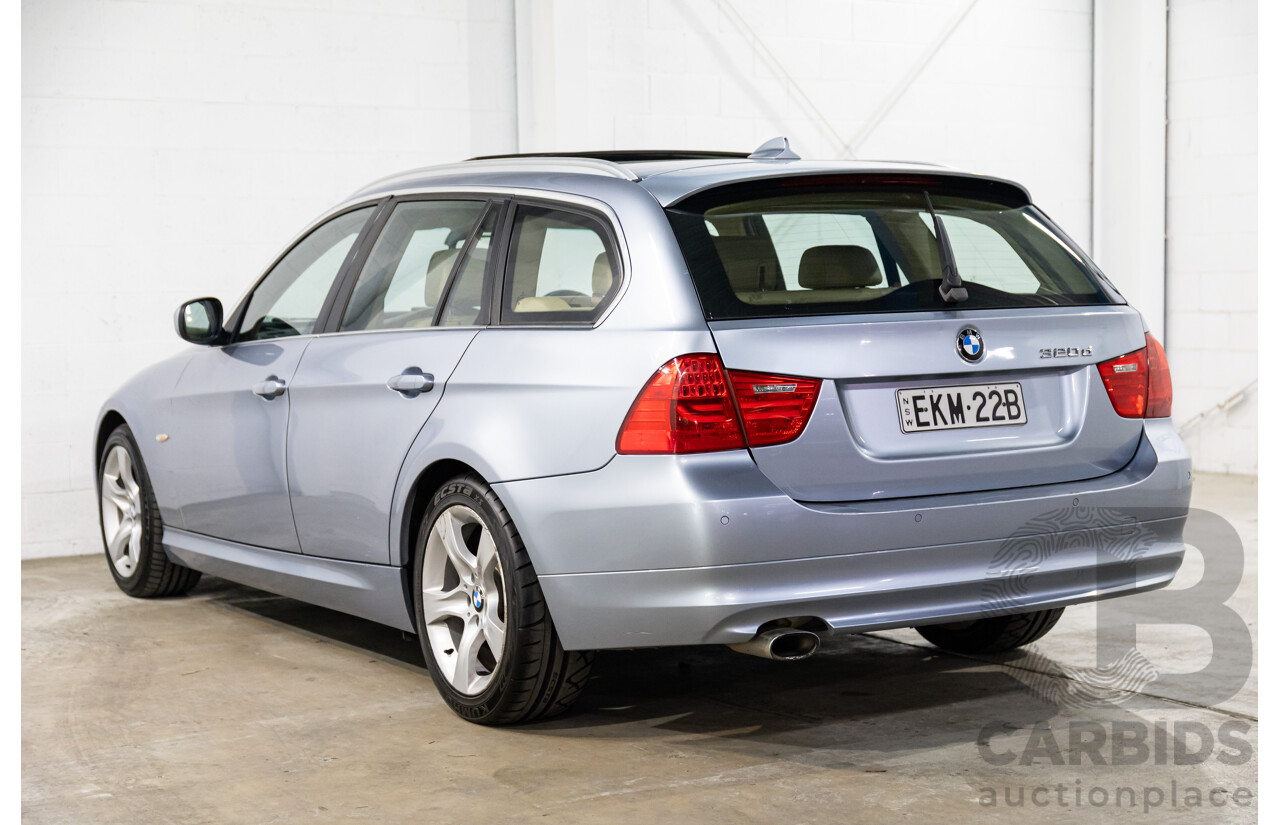 11/2011 BMW 320d Touring Lifestyle E91 MY11 4d Wagon Blue Water Metallic Turbo Diesel 2.0L