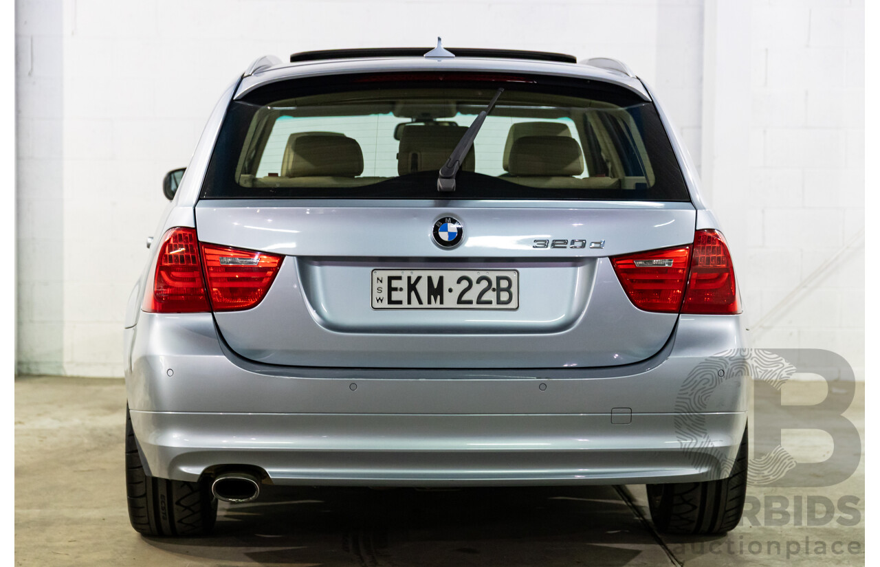 11/2011 BMW 320d Touring Lifestyle E91 MY11 4d Wagon Blue Water Metallic Turbo Diesel 2.0L