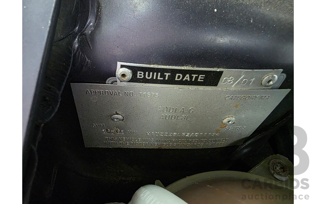 1/2001 Audi A3 1.8  5d Hatchback Purple 1.8L