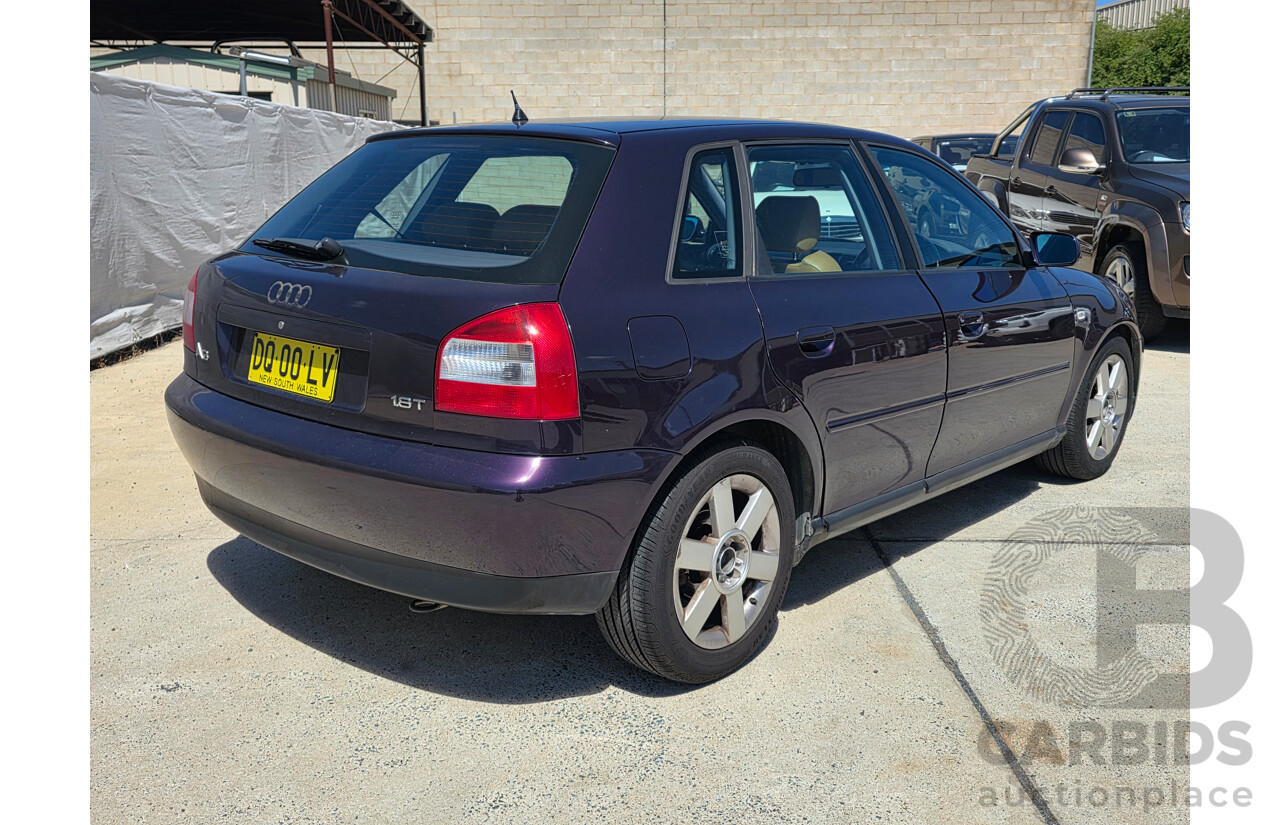 1/2001 Audi A3 1.8  5d Hatchback Purple 1.8L