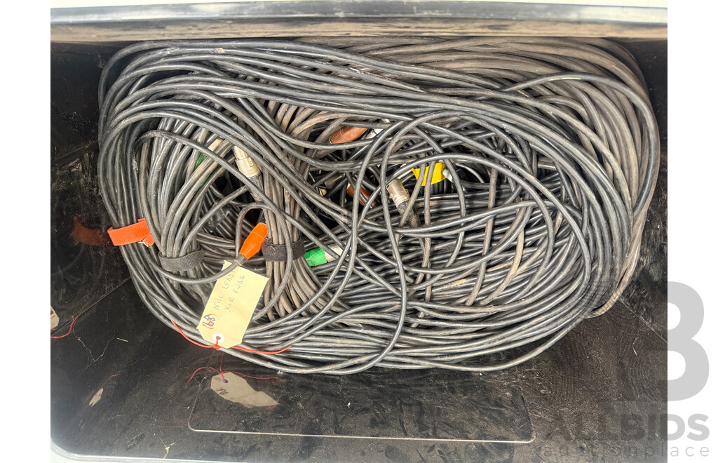 Pallet of Assorted Boxes - Power, Video/Audio Leads