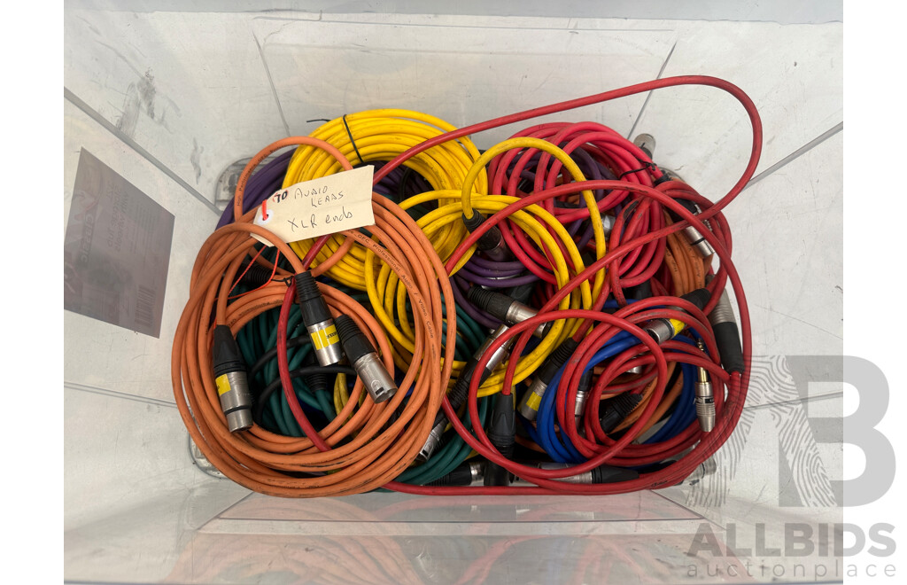 Pallet of Assorted Boxes - Power, Video/Audio Leads