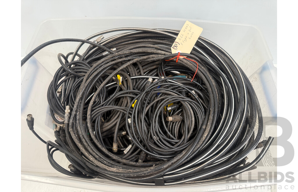 Pallet of Assorted Boxes - Power, Video/Audio Leads