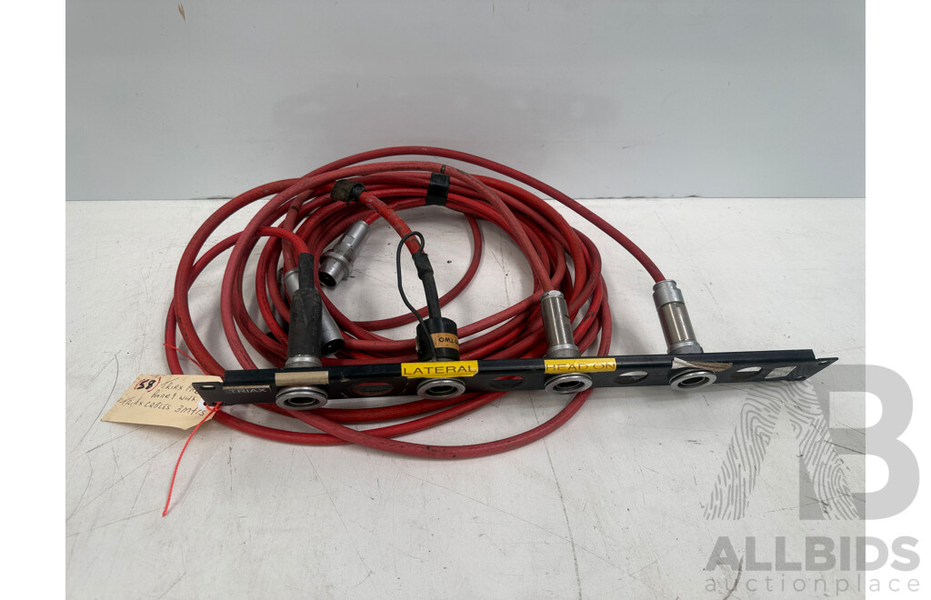 Triax Patch Panel with 4 Triax Cable/ends