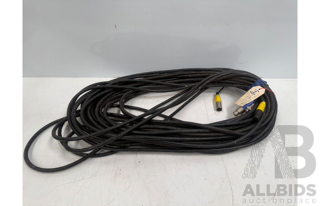 Video  & Audio Patch Leads BnC XLR Ends8 Lots