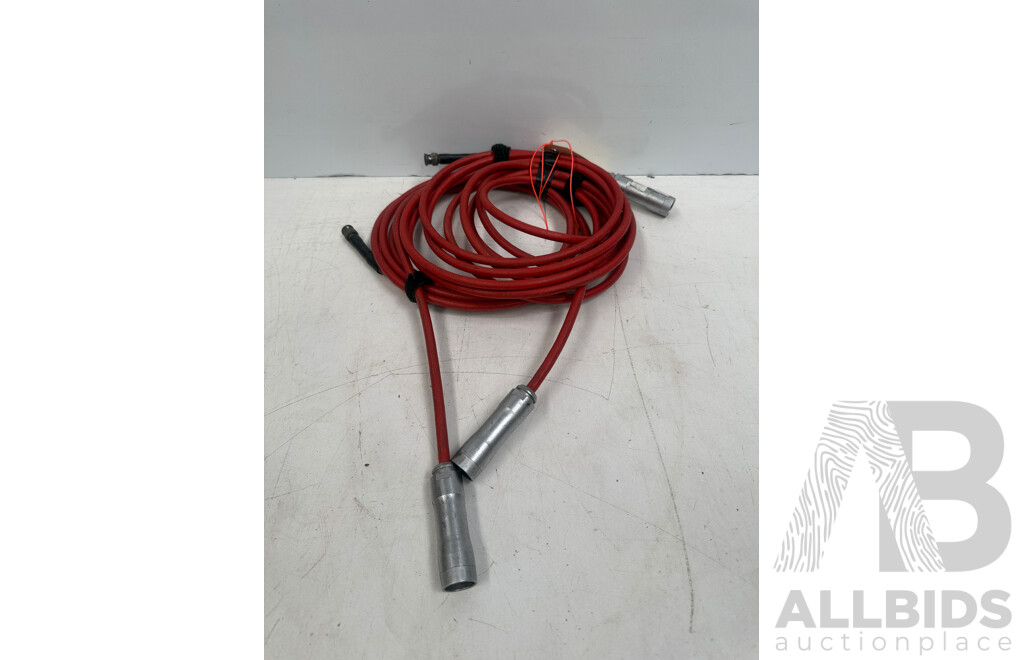 Triax Cable Ends/BnC Ends X 3 Each