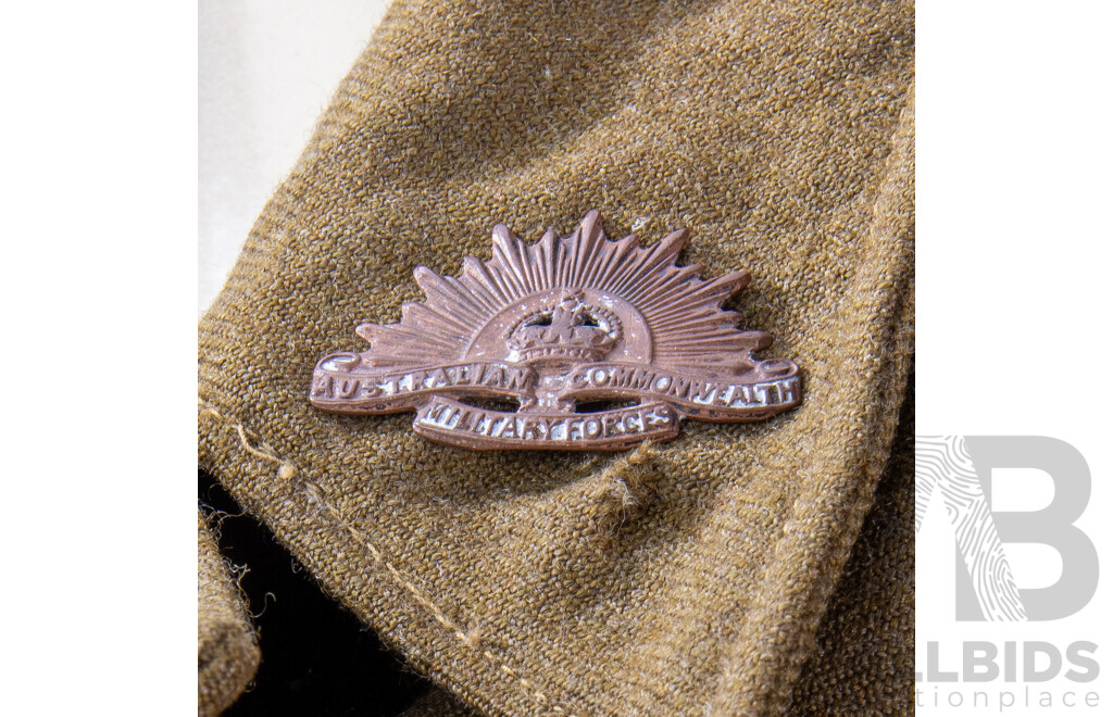 Vintage Australian Army Battledress Jacket and Slouch Hat