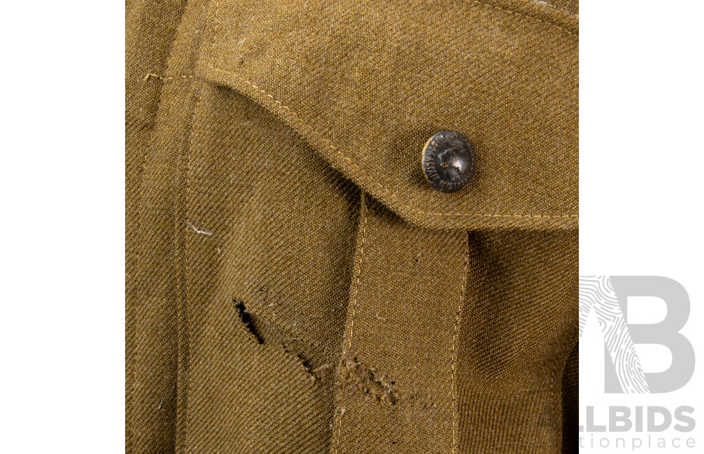 Vintage Australian Army Battledress Jacket and Slouch Hat