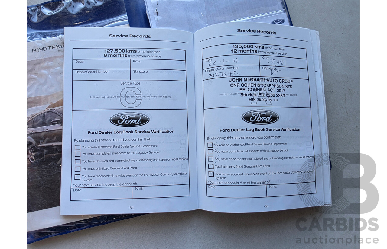 7/2013 Ford Kuga Trend (AWD) TF 4d Wagon White 2.0L