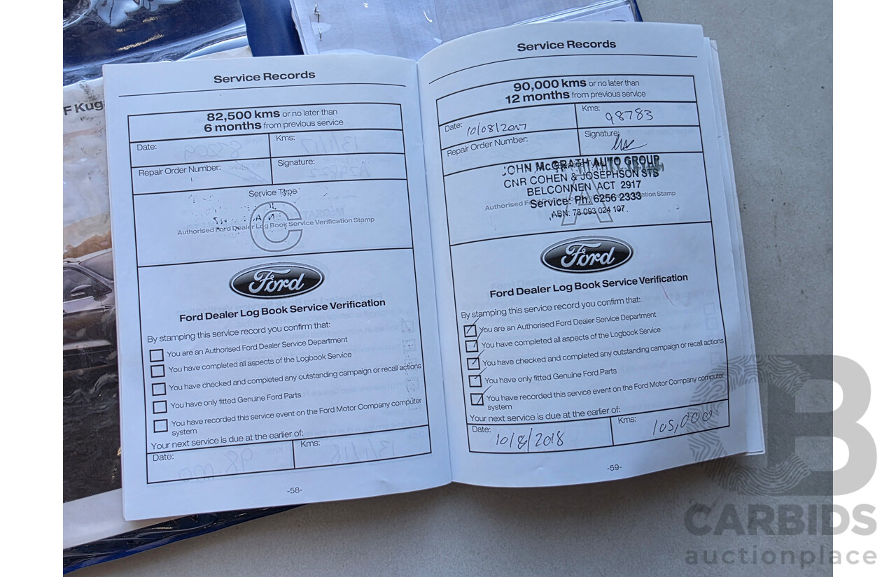 7/2013 Ford Kuga Trend (AWD) TF 4d Wagon White 2.0L