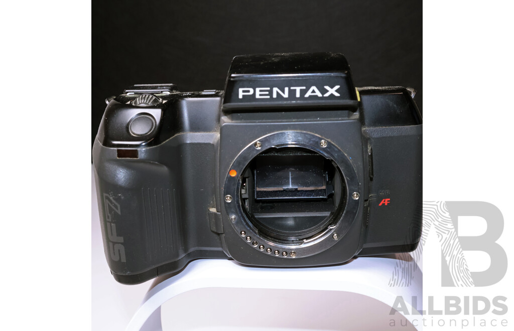 Pentax SF7 SLR Camera with Two Pentax Lenses