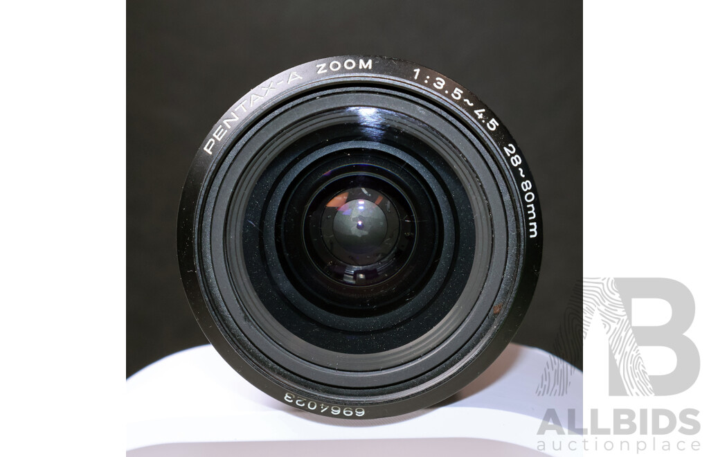 Pentax SF7 SLR Camera with Two Pentax Lenses