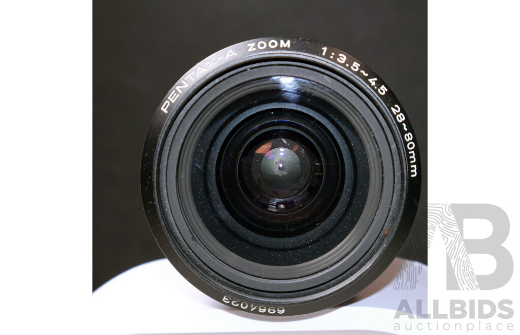 Pentax SF7 SLR Camera with Two Pentax Lenses