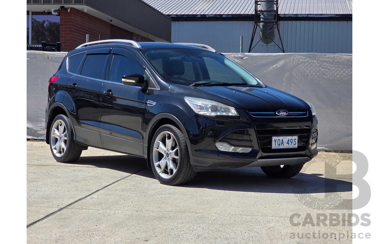 5/2014 Ford Kuga Titanium (AWD) TF 4d Wagon Black Metallic Turbo 1.6L