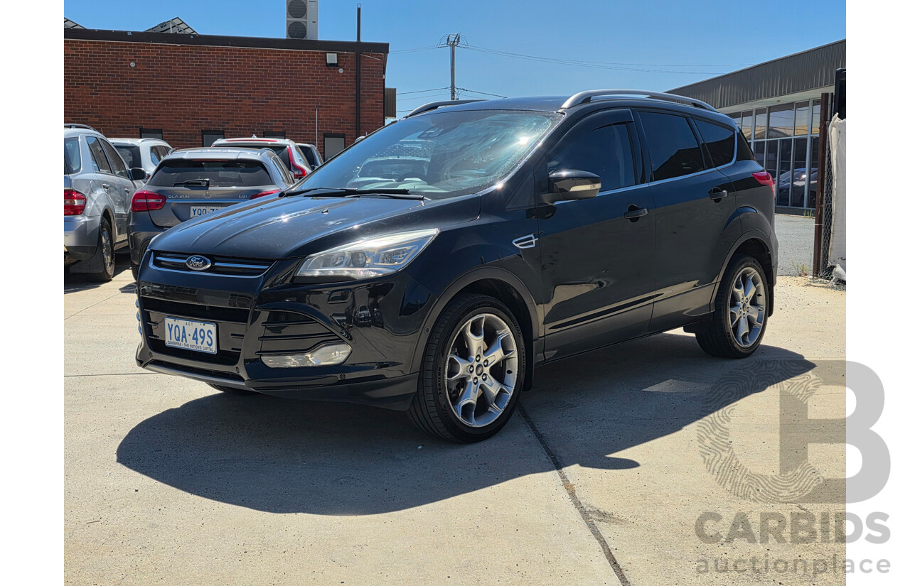 5/2014 Ford Kuga Titanium (AWD) TF 4d Wagon Black Metallic Turbo 1.6L