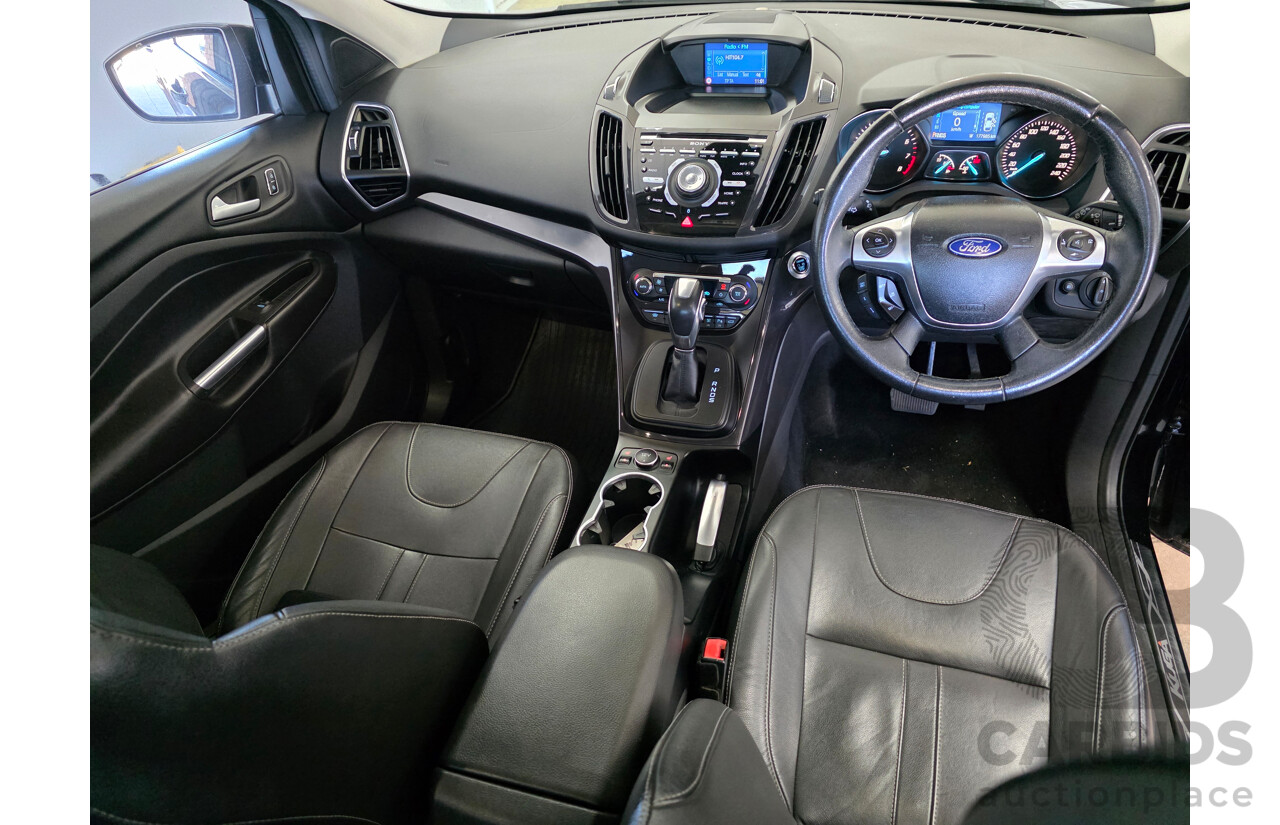 5/2014 Ford Kuga Titanium (AWD) TF 4d Wagon Black Metallic Turbo 1.6L