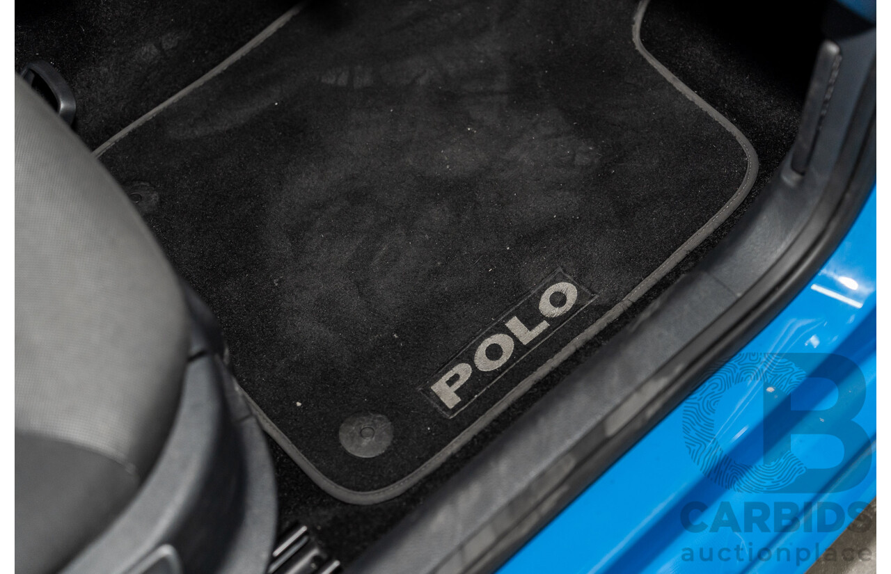 06/2016 Volkswagen Polo 81 TSI Comfortline (FWD) 6R MY16 5d Hatchback Cornflower Blue Turbo 1.2L