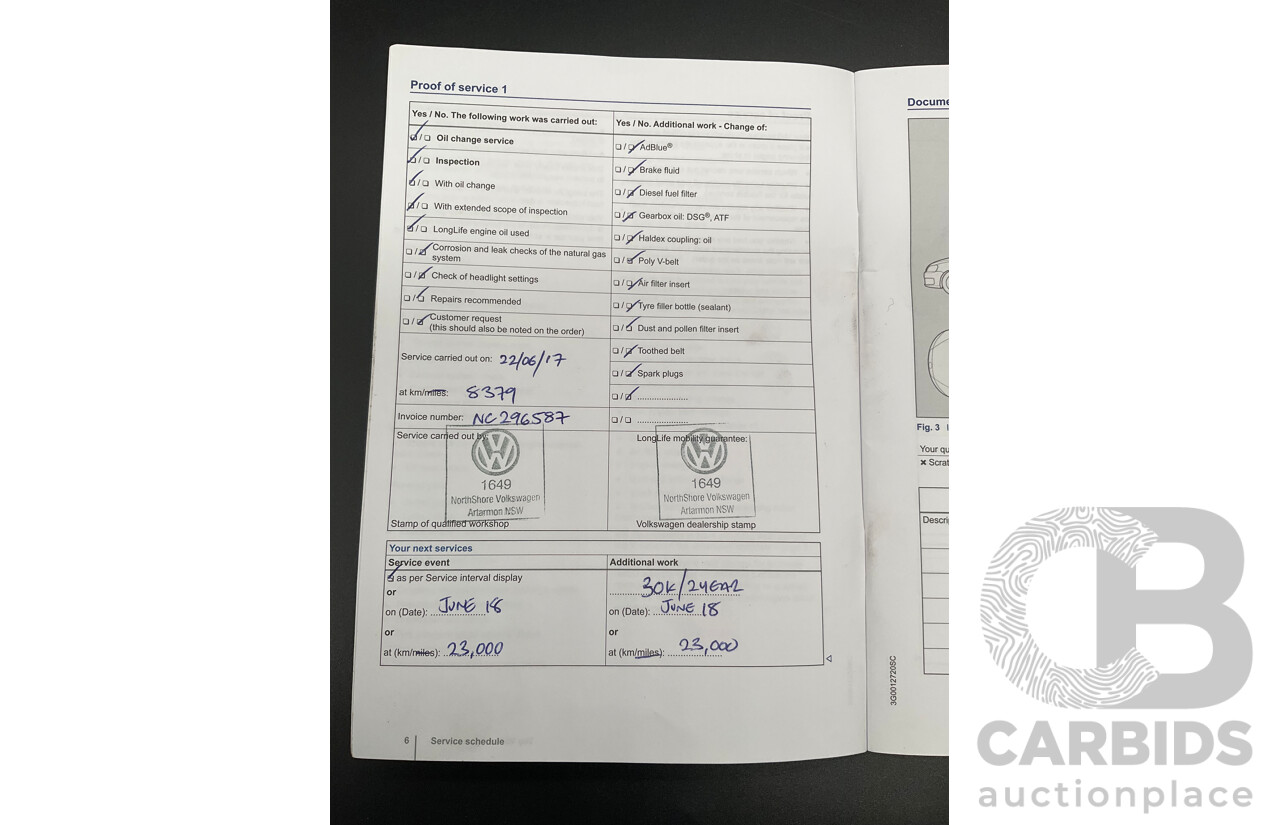 06/2016 Volkswagen Polo 81 TSI Comfortline (FWD) 6R MY16 5d Hatchback Cornflower Blue Turbo 1.2L