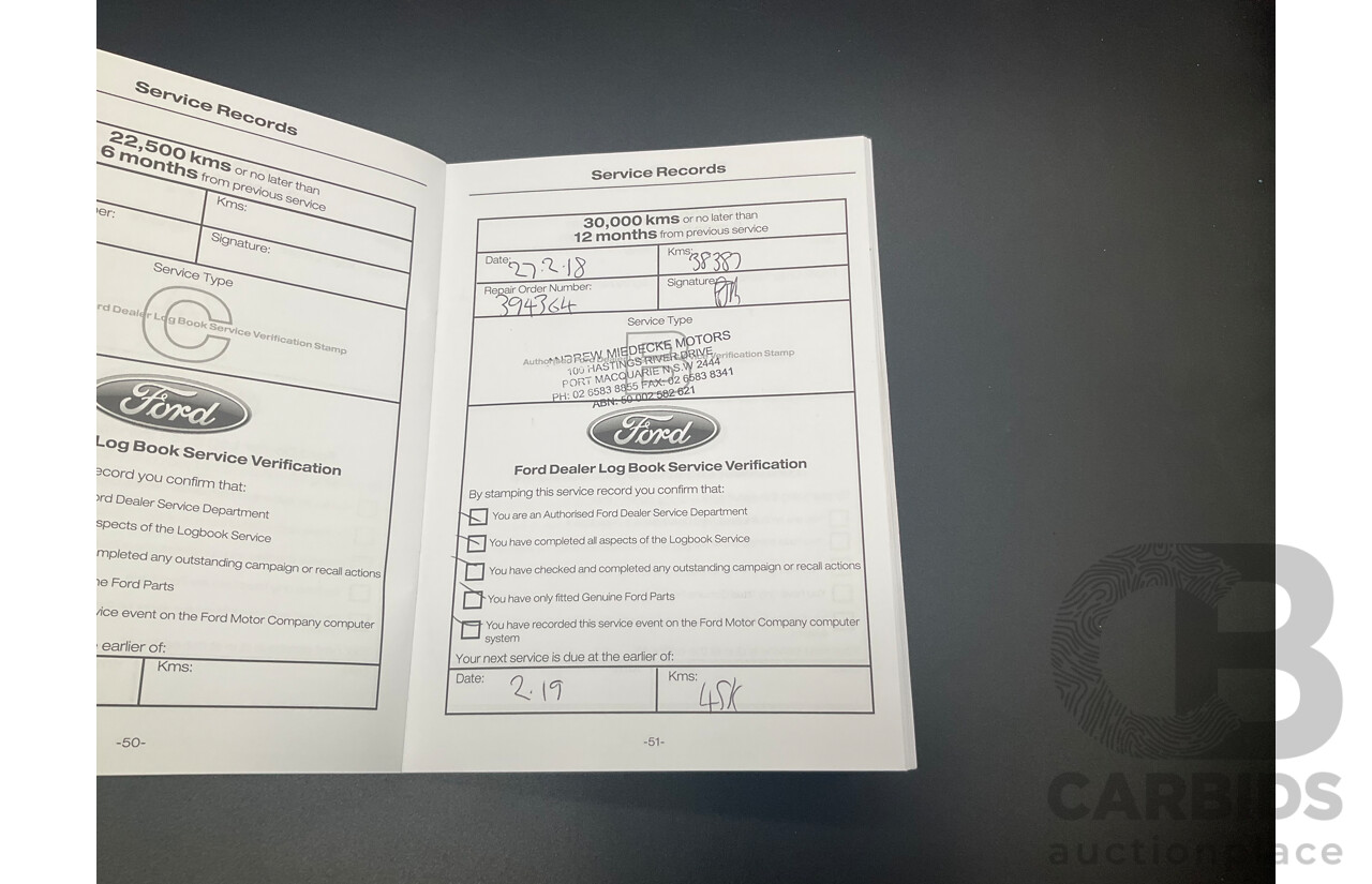 03/2016 Ford Everest Trend (AWD) UA 4d Wagon Cool White Turbo Diesel 3.2L