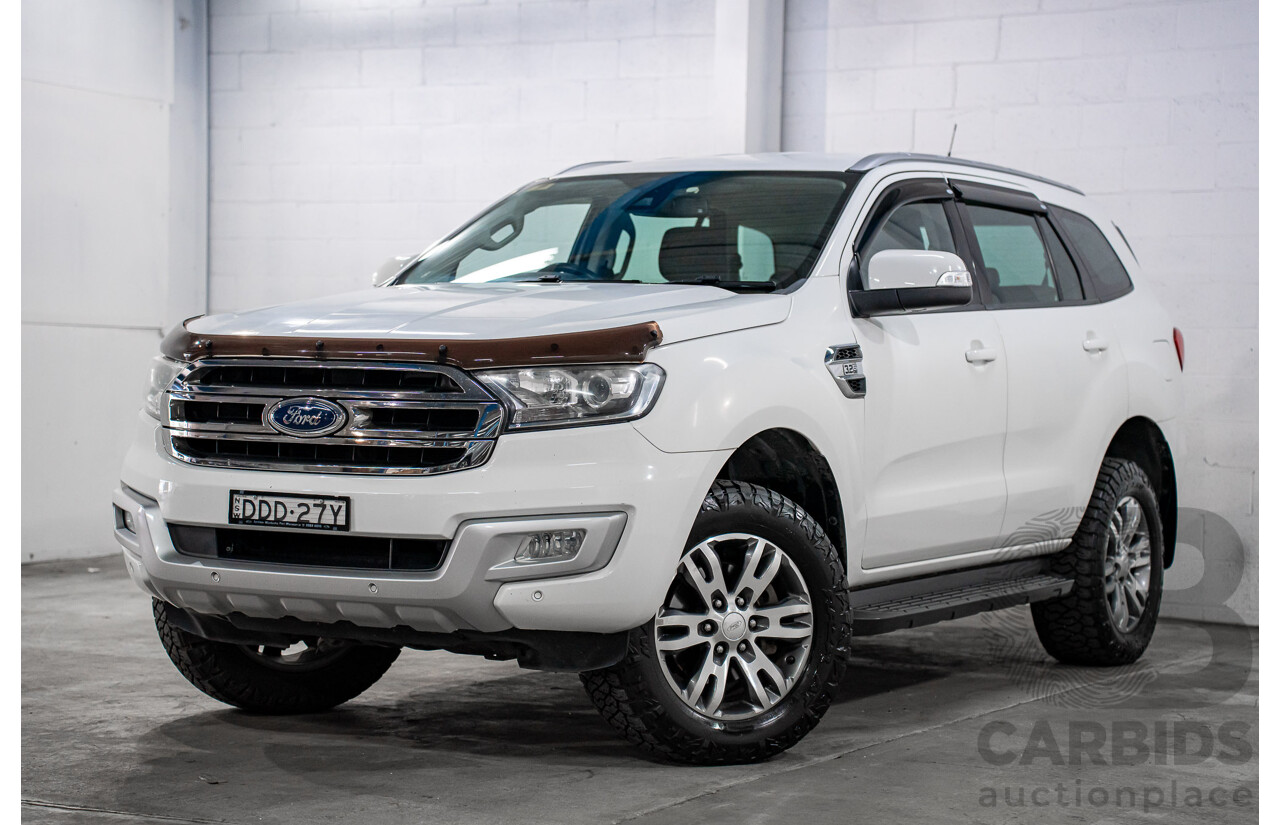 03/2016 Ford Everest Trend (AWD) UA 4d Wagon Cool White Turbo Diesel 3.2L