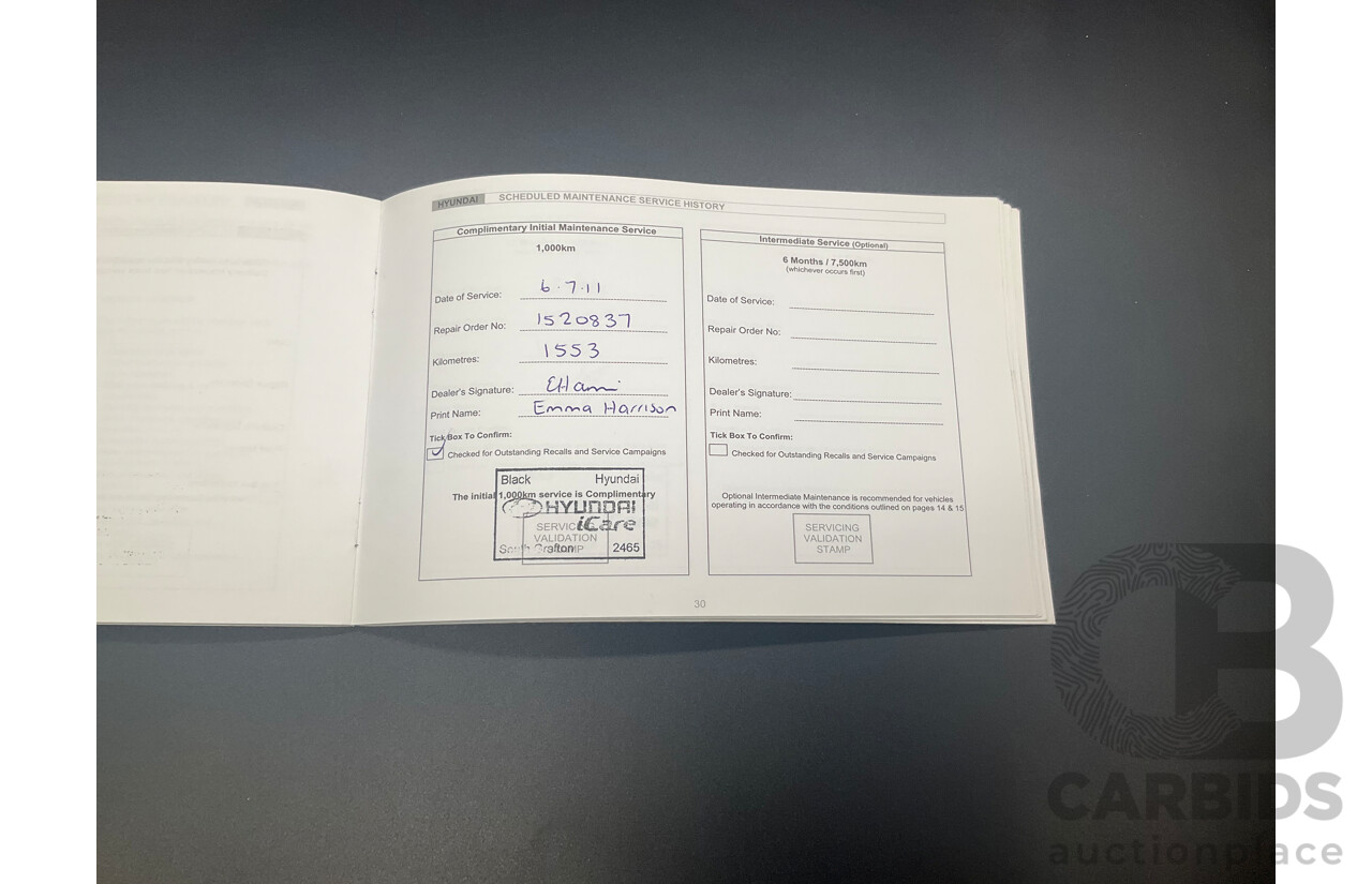 6/2011 Hyundai iLoad Crew (RWD) TQ MY11 4d Van Creamy White Turbo Diesel 2.5L