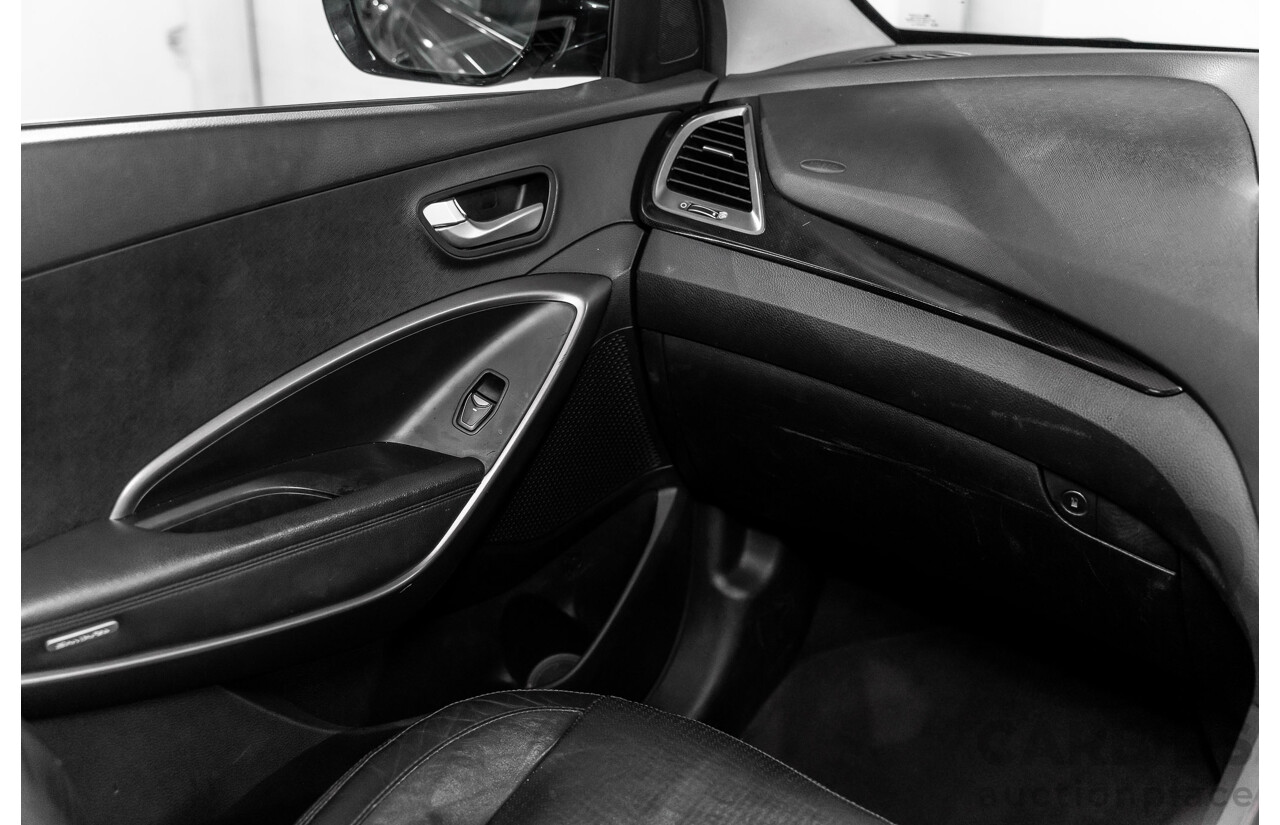 9/2013 Hyundai Santa Fe Highlander CRDi (4x4) DM 4d Wagon Titanium Silver Turbo Diesel 2.2L - 7 Seater