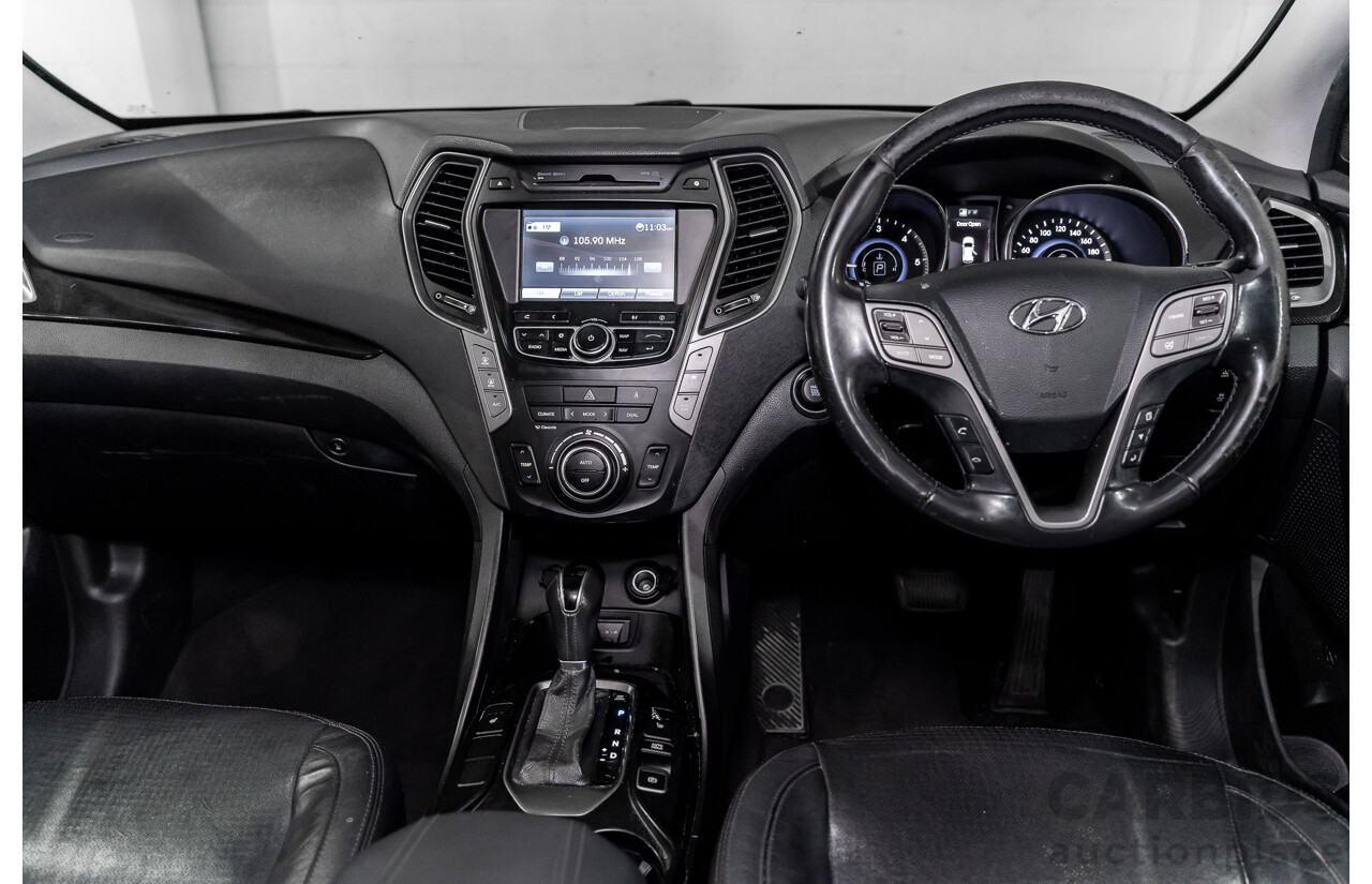 9/2013 Hyundai Santa Fe Highlander CRDi (4x4) DM 4d Wagon Titanium Silver Turbo Diesel 2.2L - 7 Seater