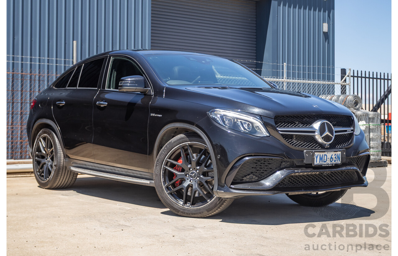 7/2017 Mercedes-Benz GLE 63 S AMG 4MATIC (AWD) 292 MY17 4D Coupe Obsidian Black Metallic Bi-Turbo V8 5.5L