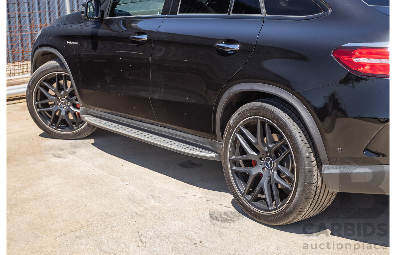 7/2017 Mercedes-Benz GLE 63 S AMG 4MATIC (AWD) 292 MY17 4D Coupe Obsidian Black Metallic Bi-Turbo V8 5.5L