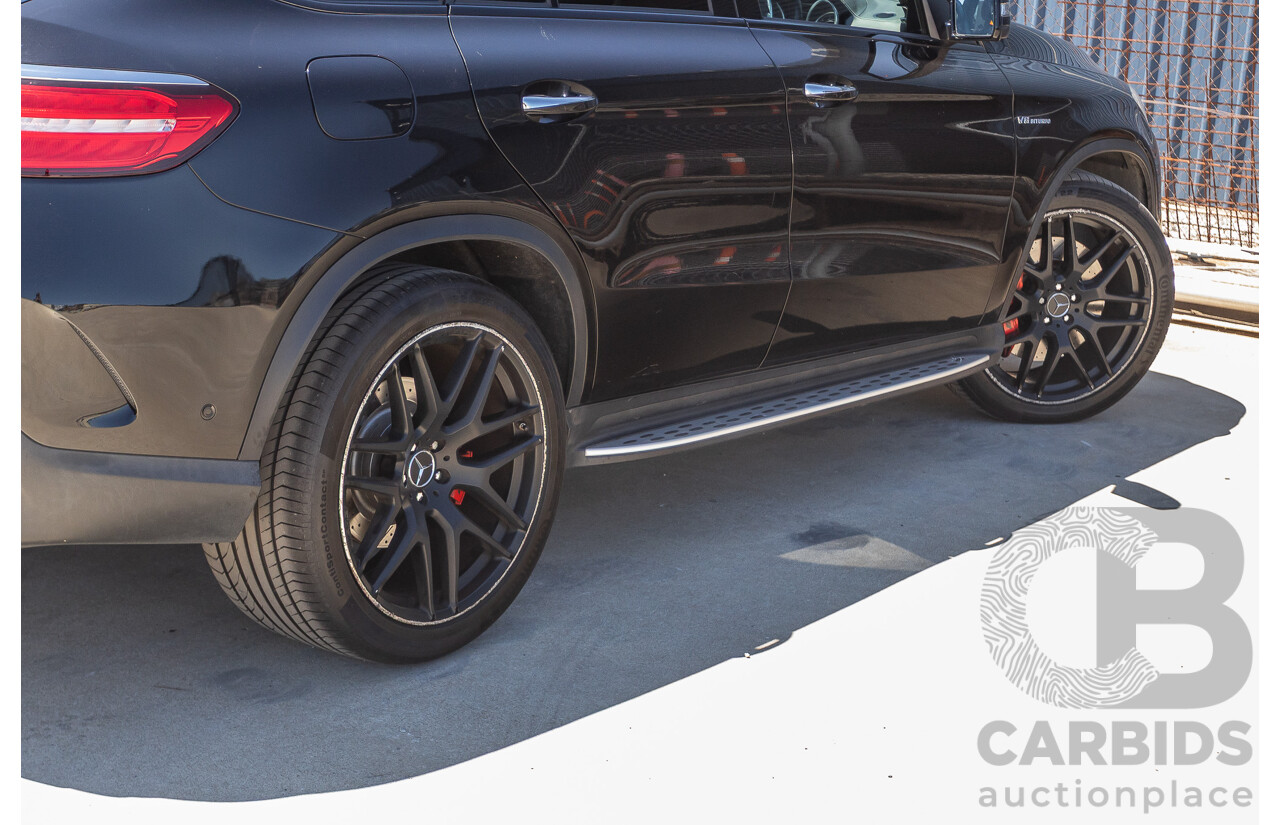 7/2017 Mercedes-Benz GLE 63 S AMG 4MATIC (AWD) 292 MY17 4D Coupe Obsidian Black Metallic Bi-Turbo V8 5.5L